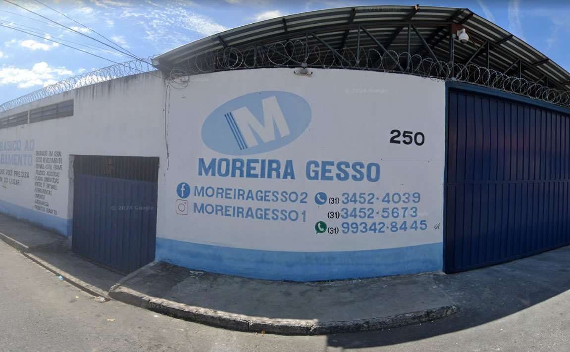 Fachada da loja Moreira Gesso no Jardim Leblon
